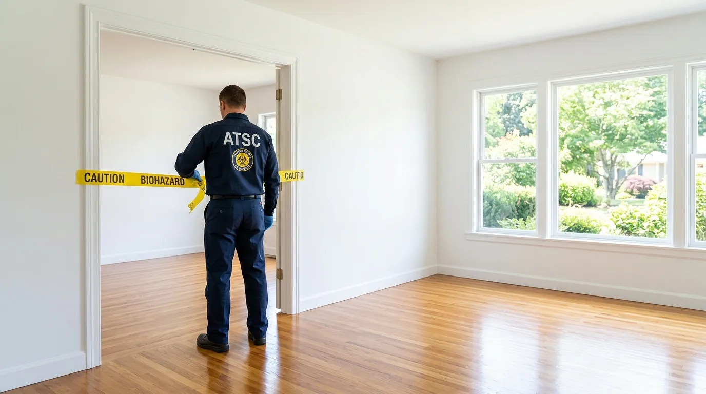 Certified biohazard cleanup crew performing Decomposition Cleanup in Jefferson